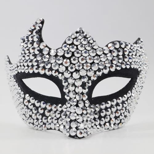JLTC Halloween Maske Konzert Performance Maske High End Diamant Ball Halbgesicht Europäische Und Amerikanische Mode Party Wasser Diamant Augenmaske von JLTC