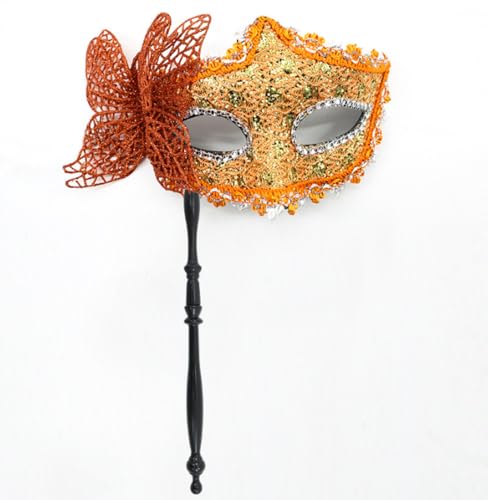 JLTC Halloween Seite Schmetterling Maske Römische Säule Drachen Muster Exquisite Handheld Augenmaske Make-up Ball Prop von JLTC