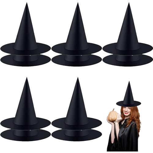 JLTXKST 10 Stück Witch Hats,Halloween Witch Hats,Große Größe Halloween Hexenhüte, for Halloween Cosplay Party Decoration. von JLTXKST
