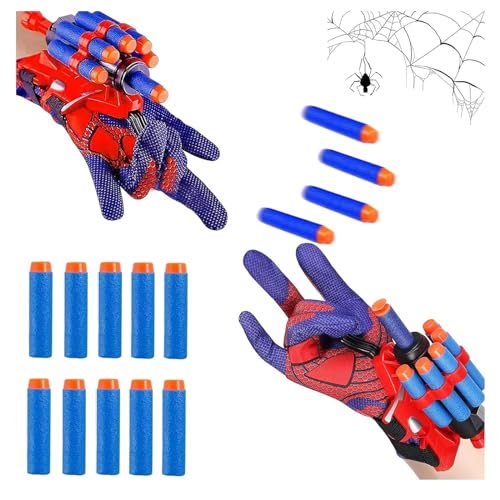 JLTXKST 2 Set Spider Launcher Handschuh,Kids Spider Hero Handschuhe,Hero Launcher Handgelenk Spielzeug,Cosplay Glove Launcher, für Spielzeuggeschenke Kinder Hallowee. (B) von JLTXKST