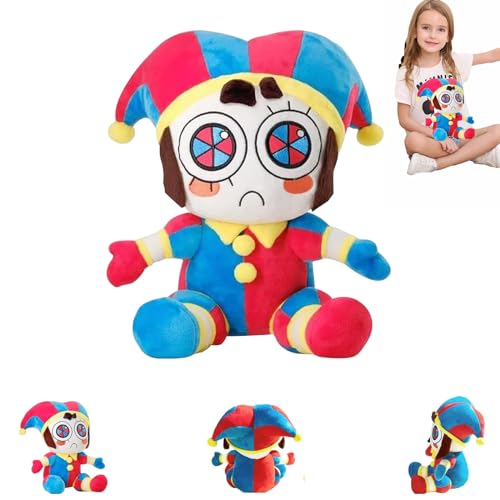 JLTXKST The Digital Circus Plush,Pomni Plushies Toy,Ponni and Jax Plush,Cute Stuffed Figure Doll Soft Toys for Kids Adults Boys Girls (B) von JLTXKST