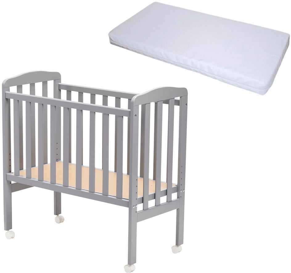 JLY ALICE Gitterbett mit BabyDan Matratze Comfort 40x84, Grau JLY ALICE Gitterbett mit BabyDan Matratze Comfort 40x84, Grau von JLY