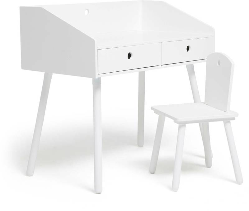 JLY Schreibtisch mit Stuhl, Weiß von JLY