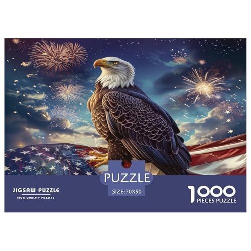 Adler Puzzles 1000 Teile Schwer Puzzle Spielzeug Pädagogisches Spiel Impossible Herausforderungsspielzeug Für Erwachsene Kinder 70x50cm/1000pcs von JLZBXCUER