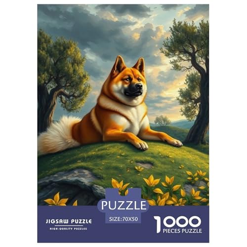 Akita Hund Puzzles 1000 Teile Schwer Puzzle Spielzeug Pädagogisches Spiel Impossible Herausforderung Spielzeug Für Erwachsene Und Kinder in Bewährter 70x50cm/1000pcs Akita Hund Puzzles 1000 Teile Schwer Puzzle Spielzeug Pädagogisches Spiel Impossible Herausforderung Spielzeug Für Erwachsene Und Kinder in Bewährter 70x50cm/1000pcs von JLZBXCUER