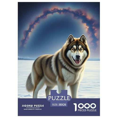 Alaskanische Malamute Puzzle 1000-teilige Schwer Puzzle Spielzeug Lernspiel Impossible Haustier Hund Herausforderung Spielzeug Für Erwachsene Kinder 38x26cm/1000pcs Alaskanische Malamute Puzzle 1000-teilige Schwer Puzzle Spielzeug Lernspiel Impossible Haustier Hund Herausforderung Spielzeug Für Erwachsene Kinder 38x26cm/1000pcs von JLZBXCUER