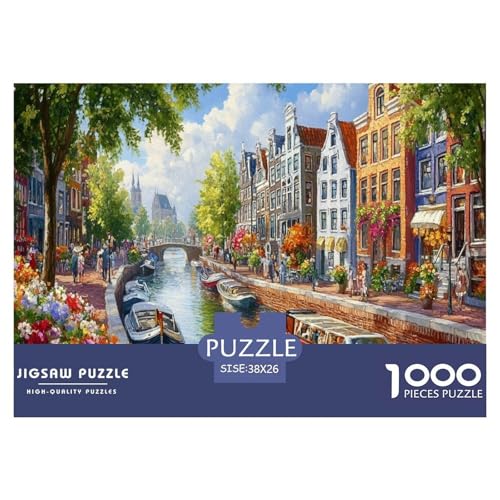 Amsterdamer Kanal Puzzle 1000-teilige Schwer Puzzle Spielzeug Lernspiel Impossible Herausforderungsspielzeug Für Erwachsene Und Kinder Ab 12 Jahren 38x26cm/1000pcs Amsterdamer Kanal Puzzle 1000-teilige Schwer Puzzle Spielzeug Lernspiel Impossible Herausforderungsspielzeug Für Erwachsene Und Kinder Ab 12 Jahren 38x26cm/1000pcs von JLZBXCUER