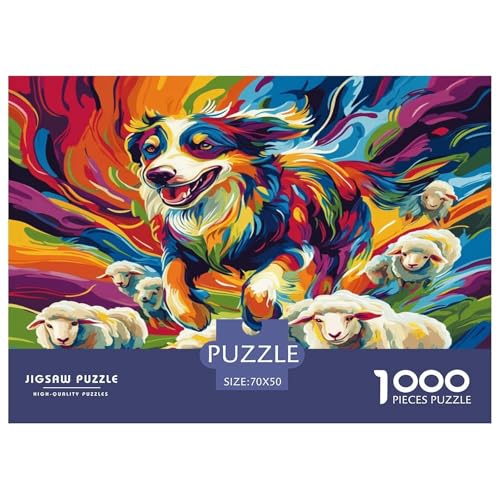 Australischer Schäfer Puzzle 1000 Teile Schwer Puzzle Spielzeug Lernspiel Impossible Herausforderung Spielzeug Für Erwachsene Kinder 70x50cm/1000pcs Australischer Schäfer Puzzle 1000 Teile Schwer Puzzle Spielzeug Lernspiel Impossible Herausforderung Spielzeug Für Erwachsene Kinder 70x50cm/1000pcs von JLZBXCUER