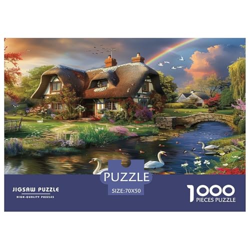Berghütte Puzzle 1000-teilige Schwer Puzzle Spielzeug Lernspiel Impossible Herausforderungsspielzeug Für Erwachsene Und Kinder Ab 12 Jahren 70x50cm/1000pcs Berghütte Puzzle 1000-teilige Schwer Puzzle Spielzeug Lernspiel Impossible Herausforderungsspielzeug Für Erwachsene Und Kinder Ab 12 Jahren 70x50cm/1000pcs von JLZBXCUER