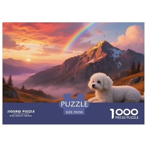 Bichon Frise Puzzle 1000 Teile Schwer Puzzle Spielzeug Lernspiel Impossible Haustier Hund Herausforderung Spielzeug Für Erwachsene Kinder 70x50cm/1000pcs Bichon Frise Puzzle 1000 Teile Schwer Puzzle Spielzeug Lernspiel Impossible Haustier Hund Herausforderung Spielzeug Für Erwachsene Kinder 70x50cm/1000pcs von JLZBXCUER