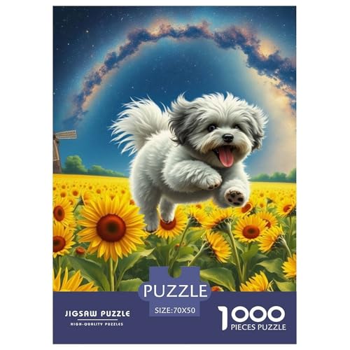 Bichon Frise Puzzle 1000-teilige Schwer Puzzle Spielzeug Pädagogisches Spiel Impossible Hund Herausforderung Spielzeug Für Erwachsene Und Kinder Ab 14 Jahren 70x50cm/1000pcs Bichon Frise Puzzle 1000-teilige Schwer Puzzle Spielzeug Pädagogisches Spiel Impossible Hund Herausforderung Spielzeug Für Erwachsene Und Kinder Ab 14 Jahren 70x50cm/1000pcs von JLZBXCUER