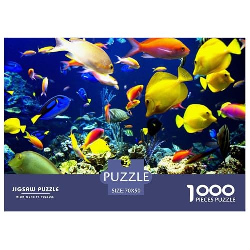Bigeye Fisch Puzzles 1000 Teile Schwer Puzzle Spielzeug Pädagogisches Spiel Impossible Herausforderung Spielzeug Für Erwachsene Kinder 70x50cm/1000pcs von JLZBXCUER