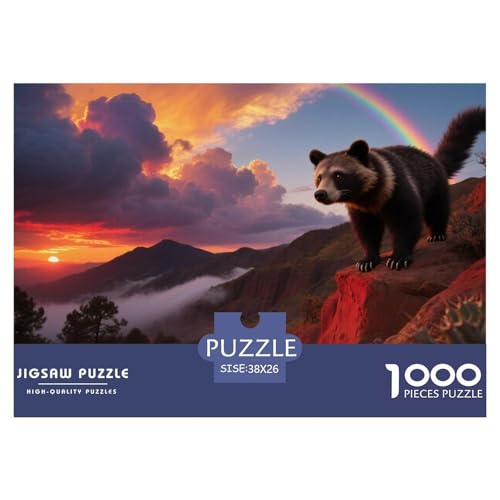 Binturong Puzzle 1000-teilige Schwer Puzzle Spielzeug Lernspiel Impossible Wildtiere Herausforderungsspielzeug Für Erwachsene Und Kinder Ab 14 Jahren 38x26cm/1000pcs Binturong Puzzle 1000-teilige Schwer Puzzle Spielzeug Lernspiel Impossible Wildtiere Herausforderungsspielzeug Für Erwachsene Und Kinder Ab 14 Jahren 38x26cm/1000pcs von JLZBXCUER