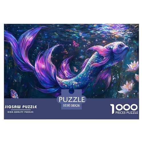 Blauer Schwanz Fisch Puzzle 1000 Teile Schwer Puzzle Spielzeug Pädagogisches Spiel Impossible Herausforderung Spielzeug Für Erwachsene Und Kinder in Bewährter 38x26cm/1000pcs Blauer Schwanz Fisch Puzzle 1000 Teile Schwer Puzzle Spielzeug Pädagogisches Spiel Impossible Herausforderung Spielzeug Für Erwachsene Und Kinder in Bewährter 38x26cm/1000pcs von JLZBXCUER