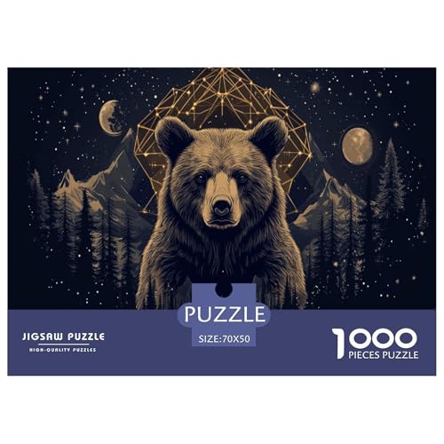 Braun Bär Puzzle 1000 Teile Schwer Puzzle Spielzeug Lernspiel Impossible Herausforderung Spielzeug Für Erwachsene Und Kinder Ab 14 Jahren 70x50cm/1000pcs Braun Bär Puzzle 1000 Teile Schwer Puzzle Spielzeug Lernspiel Impossible Herausforderung Spielzeug Für Erwachsene Und Kinder Ab 14 Jahren 70x50cm/1000pcs von JLZBXCUER