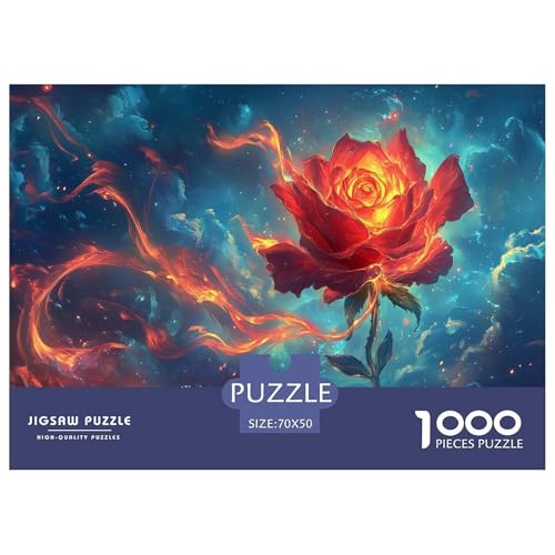 Brennende Rosen Puzzle 1000 Teile Schwer Puzzle Spielzeug Lernspiel Impossible Herausforderung Spielzeug Für Erwachsene Und Kinder Ab 14 Jahren 70x50cm/1000pcs Brennende Rosen Puzzle 1000 Teile Schwer Puzzle Spielzeug Lernspiel Impossible Herausforderung Spielzeug Für Erwachsene Und Kinder Ab 14 Jahren 70x50cm/1000pcs von JLZBXCUER