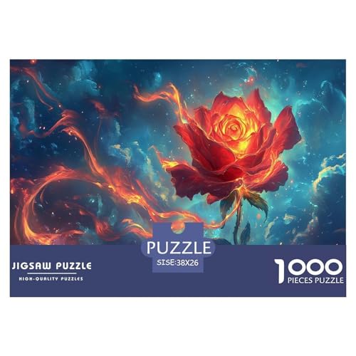 Brennende Rosen Puzzle 1000-teilige Schwer Puzzle Spielzeug Pädagogisches Spiel Impossible Herausforderungsspielzeug Für Erwachsene Und Kinder Ab 12 Jahren 38x26cm/1000pcs Brennende Rosen Puzzle 1000-teilige Schwer Puzzle Spielzeug Pädagogisches Spiel Impossible Herausforderungsspielzeug Für Erwachsene Und Kinder Ab 12 Jahren 38x26cm/1000pcs von JLZBXCUER