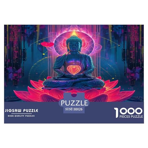 Buddha-Statue Puzzle 1000 Teile Schwer Puzzle Spielzeug Lernspiel Impossible Herausforderungsspielzeug Für Erwachsene Und Kinder Ab 12 Jahren 38x26cm/1000pcs Buddha-Statue Puzzle 1000 Teile Schwer Puzzle Spielzeug Lernspiel Impossible Herausforderungsspielzeug Für Erwachsene Und Kinder Ab 12 Jahren 38x26cm/1000pcs von JLZBXCUER