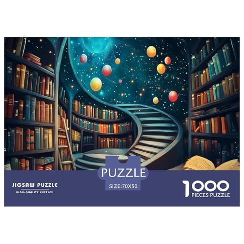 Bücherregal Puzzle 1000 Teile Schwer Puzzle Spielzeug Lernspiel Impossible Herausforderung Spielzeug Für Erwachsene Und Kinder in Bewährter 70x50cm/1000pcs Bücherregal Puzzle 1000 Teile Schwer Puzzle Spielzeug Lernspiel Impossible Herausforderung Spielzeug Für Erwachsene Und Kinder in Bewährter 70x50cm/1000pcs von JLZBXCUER