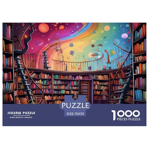 Bücherregal Puzzle 1000-teilige Schwer Puzzle Spielzeug Pädagogisches Spiel Impossible Herausforderungsspielzeug Für Erwachsene Und Kinder Ab 14 Jahren 70x50cm/1000pcs Bücherregal Puzzle 1000-teilige Schwer Puzzle Spielzeug Pädagogisches Spiel Impossible Herausforderungsspielzeug Für Erwachsene Und Kinder Ab 14 Jahren 70x50cm/1000pcs von JLZBXCUER