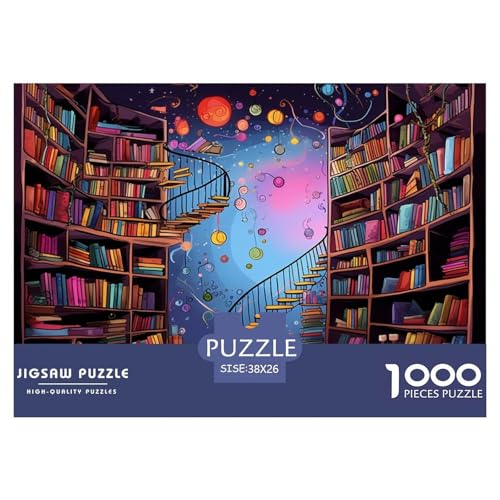 Bücherregal Puzzles 1000 Teile Schwer Puzzle Spielzeug Pädagogisches Spiel Impossible Herausforderungsspielzeug Für Erwachsene Und Kinder in Bewährter 38x26cm/1000pcs Bücherregal Puzzles 1000 Teile Schwer Puzzle Spielzeug Pädagogisches Spiel Impossible Herausforderungsspielzeug Für Erwachsene Und Kinder in Bewährter 38x26cm/1000pcs von JLZBXCUER