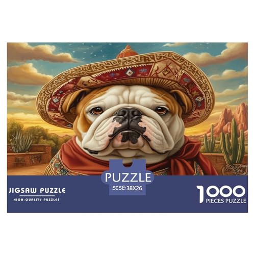Bulldog Puzzle 1000 Teile Schwer Puzzle Spielzeug Pädagogisches Spiel Impossible Herausforderungsspielzeug Für Erwachsene Kinder 38x26cm/1000pcs Bulldog Puzzle 1000 Teile Schwer Puzzle Spielzeug Pädagogisches Spiel Impossible Herausforderungsspielzeug Für Erwachsene Kinder 38x26cm/1000pcs von JLZBXCUER