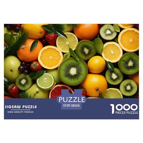 Bunte Früchte Puzzles 1000 Teile Schwer Puzzle Spielzeug Pädagogisches Spiel Impossible Herausforderungsspielzeug Für Erwachsene Und Kinder in Bewährter 38x26cm/1000pcs von JLZBXCUER