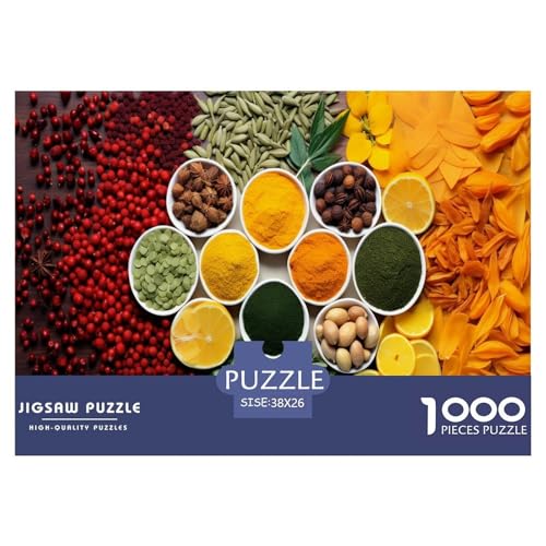 Bunte Gewürze Puzzle 1000 Teile Schwer Puzzle Spielzeug Lernspiel Impossible Herausforderung Spielzeug Für Erwachsene Und Kinder Ab 12 Jahren 38x26cm/1000pcs Bunte Gewürze Puzzle 1000 Teile Schwer Puzzle Spielzeug Lernspiel Impossible Herausforderung Spielzeug Für Erwachsene Und Kinder Ab 12 Jahren 38x26cm/1000pcs von JLZBXCUER
