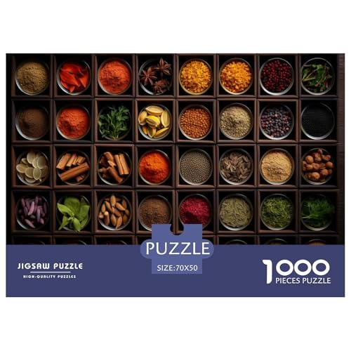 Bunte Gewürze Puzzle 1000 Teile Schwer Puzzle Spielzeug Pädagogisches Spiel Impossible Herausforderungsspielzeug Für Erwachsene Und Kinder Ab 12 Jahren 70x50cm/1000pcs Bunte Gewürze Puzzle 1000 Teile Schwer Puzzle Spielzeug Pädagogisches Spiel Impossible Herausforderungsspielzeug Für Erwachsene Und Kinder Ab 12 Jahren 70x50cm/1000pcs von JLZBXCUER