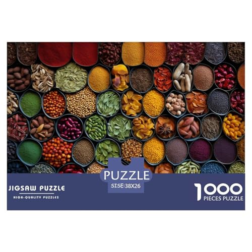 Bunte Gewürze Puzzles 1000 Teile Schwer Puzzle Spielzeug Lernspiel Impossible Herausforderungsspielzeug Für Erwachsene Und Kinder Ab 12 Jahren 38x26cm/1000pcs Bunte Gewürze Puzzles 1000 Teile Schwer Puzzle Spielzeug Lernspiel Impossible Herausforderungsspielzeug Für Erwachsene Und Kinder Ab 12 Jahren 38x26cm/1000pcs von JLZBXCUER