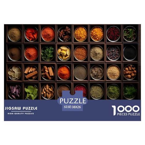Bunte Gewürze Puzzles 1000 Teile Schwer Puzzle Spielzeug Pädagogisches Spiel Impossible Herausforderungsspielzeug Für Erwachsene Kinder 38x26cm/1000pcs Bunte Gewürze Puzzles 1000 Teile Schwer Puzzle Spielzeug Pädagogisches Spiel Impossible Herausforderungsspielzeug Für Erwachsene Kinder 38x26cm/1000pcs von JLZBXCUER