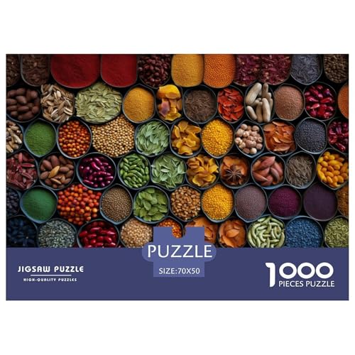 Bunte Gewürze Puzzles 1000 Teile Schwer Puzzle Spielzeug Pädagogisches Spiel Impossible Herausforderungsspielzeug Für Erwachsene Und Kinder Ab 12 Jahren 70x50cm/1000pcs Bunte Gewürze Puzzles 1000 Teile Schwer Puzzle Spielzeug Pädagogisches Spiel Impossible Herausforderungsspielzeug Für Erwachsene Und Kinder Ab 12 Jahren 70x50cm/1000pcs von JLZBXCUER