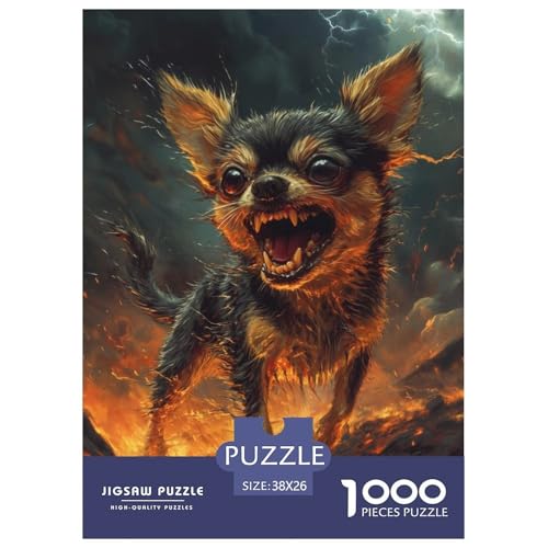 Chihuahua Puzzle 1000 Teile Schwer Puzzle Spielzeug Lernspiel Impossible Herausforderungsspielzeug Für Erwachsene Und Kinder Ab 12 Jahren 38x26cm/1000pcs Chihuahua Puzzle 1000 Teile Schwer Puzzle Spielzeug Lernspiel Impossible Herausforderungsspielzeug Für Erwachsene Und Kinder Ab 12 Jahren 38x26cm/1000pcs von JLZBXCUER