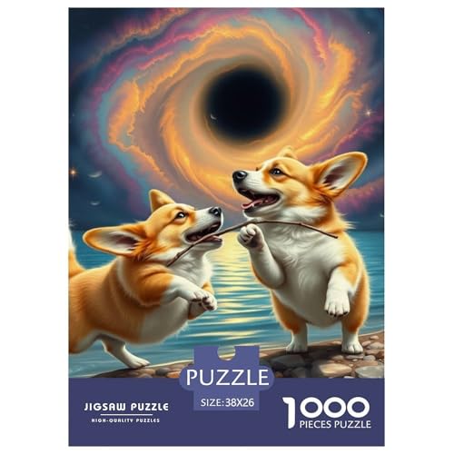 Corgi Puzzle 1000 Teile Schwer Puzzle Spielzeug Lernspiel Impossible Hund Herausforderungsspielzeug Für Erwachsene Kinder 38x26cm/1000pcs Corgi Puzzle 1000 Teile Schwer Puzzle Spielzeug Lernspiel Impossible Hund Herausforderungsspielzeug Für Erwachsene Kinder 38x26cm/1000pcs von JLZBXCUER