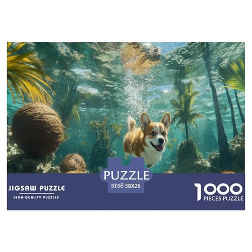 Corgi Puzzle 1000 Teile Schwer Puzzle Spielzeug Pädagogisches Spiel Impossible Herausforderung Spielzeug Für Erwachsene Und Kinder Ab 14 Jahren 38x26cm/1000pcs Corgi Puzzle 1000 Teile Schwer Puzzle Spielzeug Pädagogisches Spiel Impossible Herausforderung Spielzeug Für Erwachsene Und Kinder Ab 14 Jahren 38x26cm/1000pcs von JLZBXCUER