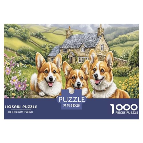 Corgi Puzzle 1000-teilige Schwer Puzzle Spielzeug Lernspiel Impossible Herausforderungsspielzeug Für Erwachsene Und Kinder in Bewährter 38x26cm/1000pcs Corgi Puzzle 1000-teilige Schwer Puzzle Spielzeug Lernspiel Impossible Herausforderungsspielzeug Für Erwachsene Und Kinder in Bewährter 38x26cm/1000pcs von JLZBXCUER