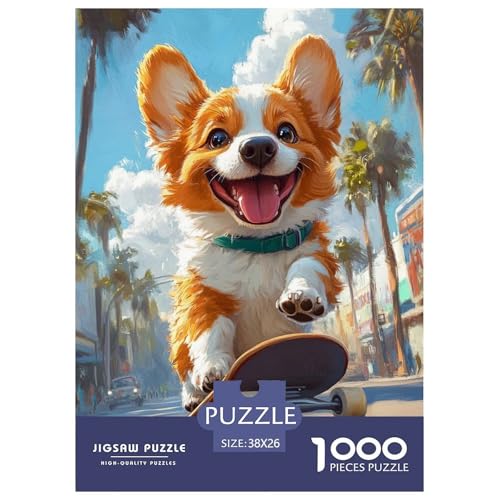 Corgi Puzzle 1000-teilige Schwer Puzzle Spielzeug Pädagogisches Spiel Impossible Herausforderungsspielzeug Für Erwachsene Kinder 38x26cm/1000pcs Corgi Puzzle 1000-teilige Schwer Puzzle Spielzeug Pädagogisches Spiel Impossible Herausforderungsspielzeug Für Erwachsene Kinder 38x26cm/1000pcs von JLZBXCUER