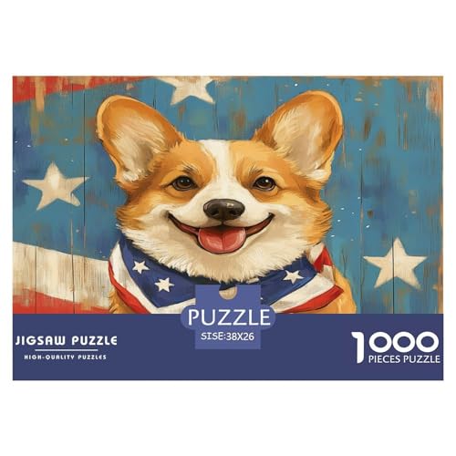 Corgi Puzzle 1000-teilige Schwer Puzzle Spielzeug Pädagogisches Spiel Impossible Herausforderungsspielzeug Für Erwachsene Kinder 38x26cm/1000pcs Corgi Puzzle 1000-teilige Schwer Puzzle Spielzeug Pädagogisches Spiel Impossible Herausforderungsspielzeug Für Erwachsene Kinder 38x26cm/1000pcs von JLZBXCUER
