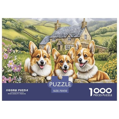 Corgi Puzzles 1000 Teile Schwer Puzzle Spielzeug Pädagogisches Spiel Impossible Herausforderungsspielzeug Für Erwachsene Und Kinder in Bewährter 70x50cm/1000pcs Corgi Puzzles 1000 Teile Schwer Puzzle Spielzeug Pädagogisches Spiel Impossible Herausforderungsspielzeug Für Erwachsene Und Kinder in Bewährter 70x50cm/1000pcs von JLZBXCUER