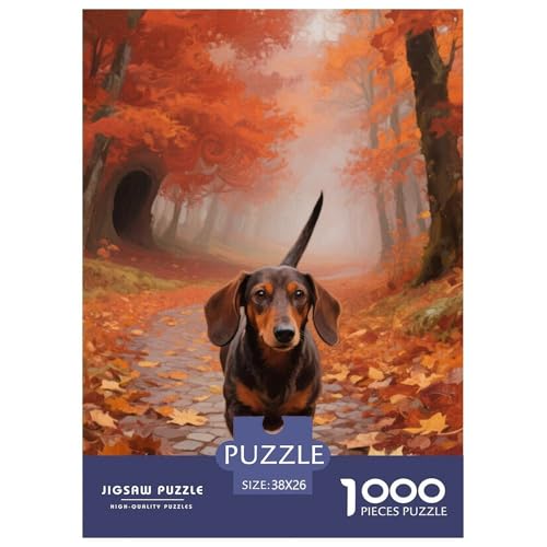 Dachshund Puzzle 1000 Teile Schwer Puzzle Spielzeug Lernspiel Impossible Herausforderungsspielzeug Für Erwachsene Und Kinder Ab 14 Jahren 38x26cm/1000pcs Dachshund Puzzle 1000 Teile Schwer Puzzle Spielzeug Lernspiel Impossible Herausforderungsspielzeug Für Erwachsene Und Kinder Ab 14 Jahren 38x26cm/1000pcs von JLZBXCUER