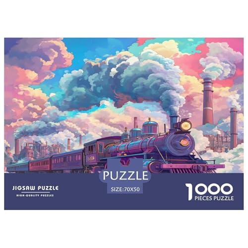Dampfzug Puzzle 1000 Teile Schwer Puzzle Spielzeug Lernspiel Impossible Herausforderungsspielzeug Für Erwachsene Und Kinder Ab 12 Jahren 70x50cm/1000pcs Dampfzug Puzzle 1000 Teile Schwer Puzzle Spielzeug Lernspiel Impossible Herausforderungsspielzeug Für Erwachsene Und Kinder Ab 12 Jahren 70x50cm/1000pcs von JLZBXCUER