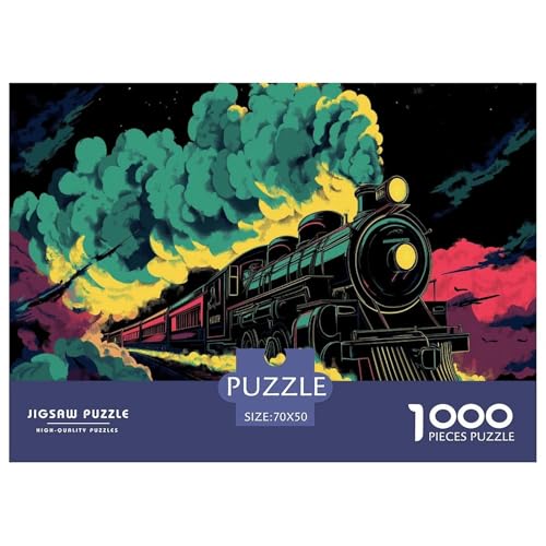 Dampfzug Puzzle 1000 Teile Schwer Puzzle Spielzeug Lernspiel Impossible Herausforderungsspielzeug Für Erwachsene Und Kinder in Bewährter 70x50cm/1000pcs Dampfzug Puzzle 1000 Teile Schwer Puzzle Spielzeug Lernspiel Impossible Herausforderungsspielzeug Für Erwachsene Und Kinder in Bewährter 70x50cm/1000pcs von JLZBXCUER