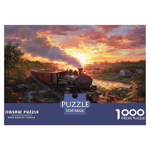 Dampfzug Puzzle 1000-teilige Schwer Puzzle Spielzeug Lernspiel Impossible Herausforderungsspielzeug Für Erwachsene Und Kinder Ab 12 Jahren 38x26cm/1000pcs Dampfzug Puzzle 1000-teilige Schwer Puzzle Spielzeug Lernspiel Impossible Herausforderungsspielzeug Für Erwachsene Und Kinder Ab 12 Jahren 38x26cm/1000pcs von JLZBXCUER