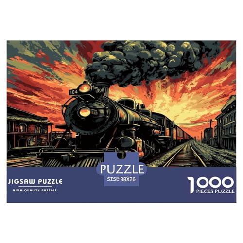 Dampfzug Puzzle 1000-teilige Schwer Puzzle Spielzeug Pädagogisches Spiel Impossible Herausforderungsspielzeug Für Erwachsene Und Kinder Ab 12 Jahren 38x26cm/1000pcs Dampfzug Puzzle 1000-teilige Schwer Puzzle Spielzeug Pädagogisches Spiel Impossible Herausforderungsspielzeug Für Erwachsene Und Kinder Ab 12 Jahren 38x26cm/1000pcs von JLZBXCUER