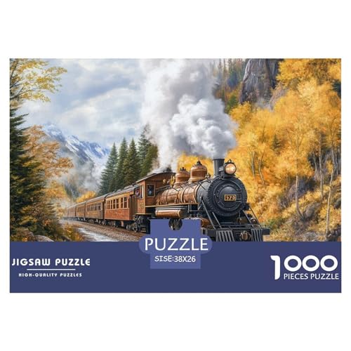Dampfzug Puzzles 1000 Teile Schwer Puzzle Spielzeug Lernspiel Impossible Herausforderungsspielzeug Für Erwachsene Und Kinder Ab 12 Jahren 38x26cm/1000pcs Dampfzug Puzzles 1000 Teile Schwer Puzzle Spielzeug Lernspiel Impossible Herausforderungsspielzeug Für Erwachsene Und Kinder Ab 12 Jahren 38x26cm/1000pcs von JLZBXCUER