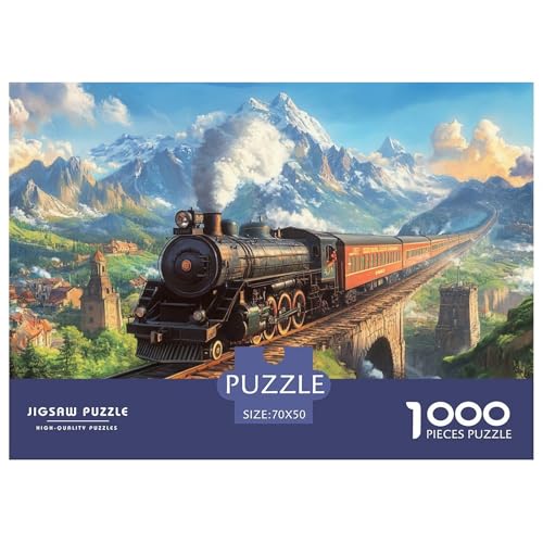 Dampfzug Puzzles 1000 Teile Schwer Puzzle Spielzeug Lernspiel Impossible Herausforderungsspielzeug Für Erwachsene Und Kinder Ab 14 Jahren 70x50cm/1000pcs Dampfzug Puzzles 1000 Teile Schwer Puzzle Spielzeug Lernspiel Impossible Herausforderungsspielzeug Für Erwachsene Und Kinder Ab 14 Jahren 70x50cm/1000pcs von JLZBXCUER