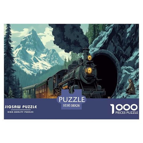 Dampfzug Puzzles 1000 Teile Schwer Puzzle Spielzeug Lernspiel Impossible Herausforderungsspielzeug Für Erwachsene Und Kinder in Bewährter 38x26cm/1000pcs Dampfzug Puzzles 1000 Teile Schwer Puzzle Spielzeug Lernspiel Impossible Herausforderungsspielzeug Für Erwachsene Und Kinder in Bewährter 38x26cm/1000pcs von JLZBXCUER