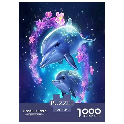 Delphin Puzzle 1000 Teile Schwer Puzzle Spielzeug Lernspiel Impossible Herausforderung Spielzeug Für Erwachsene Kinder 70x50cm/1000pcs Delphin Puzzle 1000 Teile Schwer Puzzle Spielzeug Lernspiel Impossible Herausforderung Spielzeug Für Erwachsene Kinder 70x50cm/1000pcs von JLZBXCUER