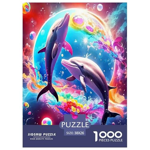Delphin Puzzle 1000 Teile Schwer Puzzle Spielzeug Lernspiel Impossible Herausforderungsspielzeug Für Erwachsene Und Kinder Ab 12 Jahren 38x26cm/1000pcs Delphin Puzzle 1000 Teile Schwer Puzzle Spielzeug Lernspiel Impossible Herausforderungsspielzeug Für Erwachsene Und Kinder Ab 12 Jahren 38x26cm/1000pcs von JLZBXCUER