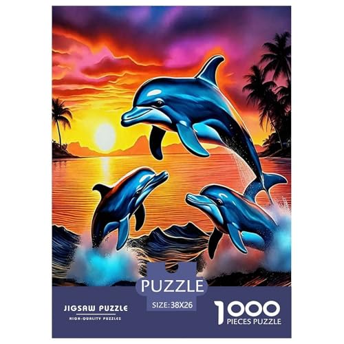 Delphin Puzzle 1000 Teile Schwer Puzzle Spielzeug Lernspiel Impossible Herausforderungsspielzeug Für Erwachsene Und Kinder Ab 12 Jahren 38x26cm/1000pcs Delphin Puzzle 1000 Teile Schwer Puzzle Spielzeug Lernspiel Impossible Herausforderungsspielzeug Für Erwachsene Und Kinder Ab 12 Jahren 38x26cm/1000pcs von JLZBXCUER